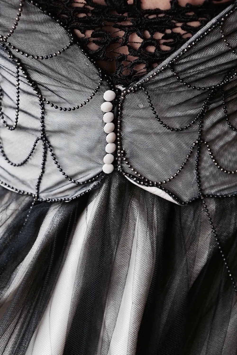 Vestido de Noiva Preto e acessórios - Mónica - Rita Costumista