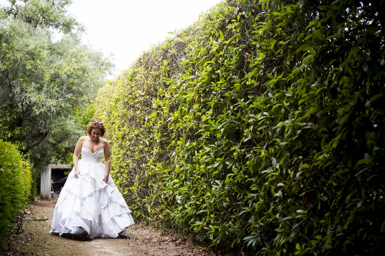 Vestido de Noiva e acessórios - Raquel - Rita Costumista